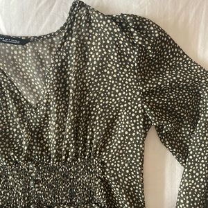 Zara mini polka dot dress